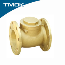Brass color flange end swing check valve